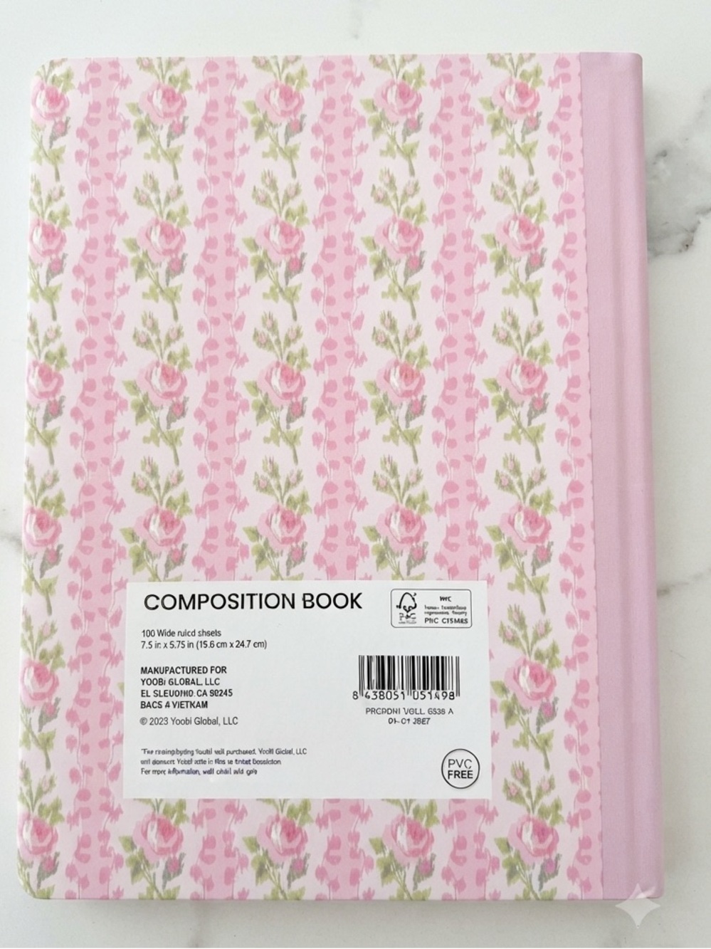 LoveShackFancy x Yoobi Blooming Heirloom Floral Composition Book NWT - Picture 2 of 2